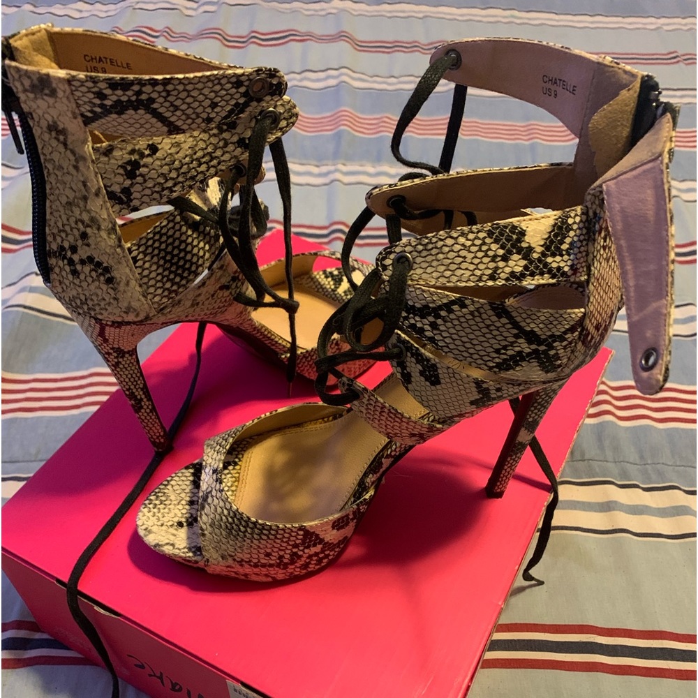 Chatelle Snake skin heels